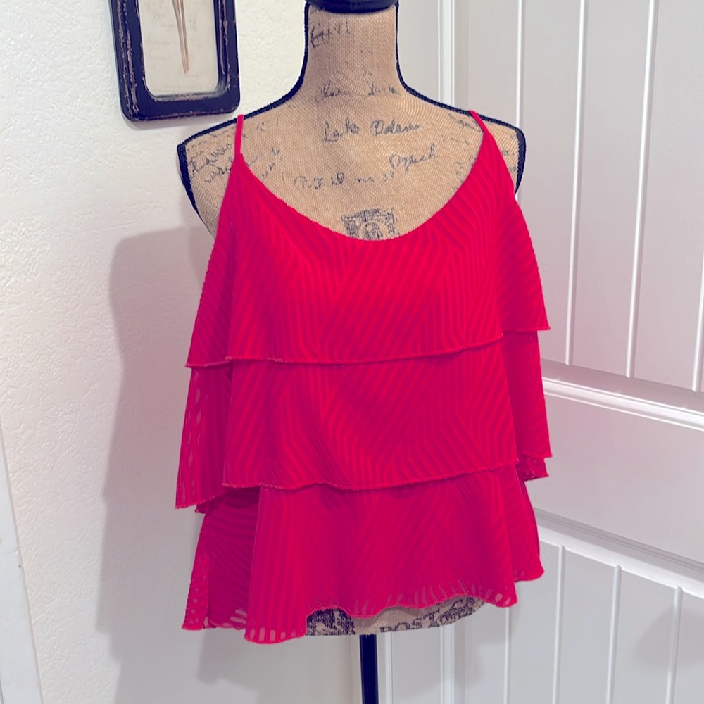 Vibrant Pink Layered Tank Top